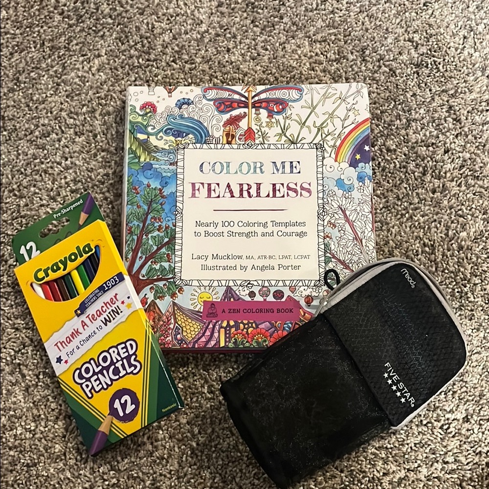 Crayola Colored Pencils and Coloring Book Set